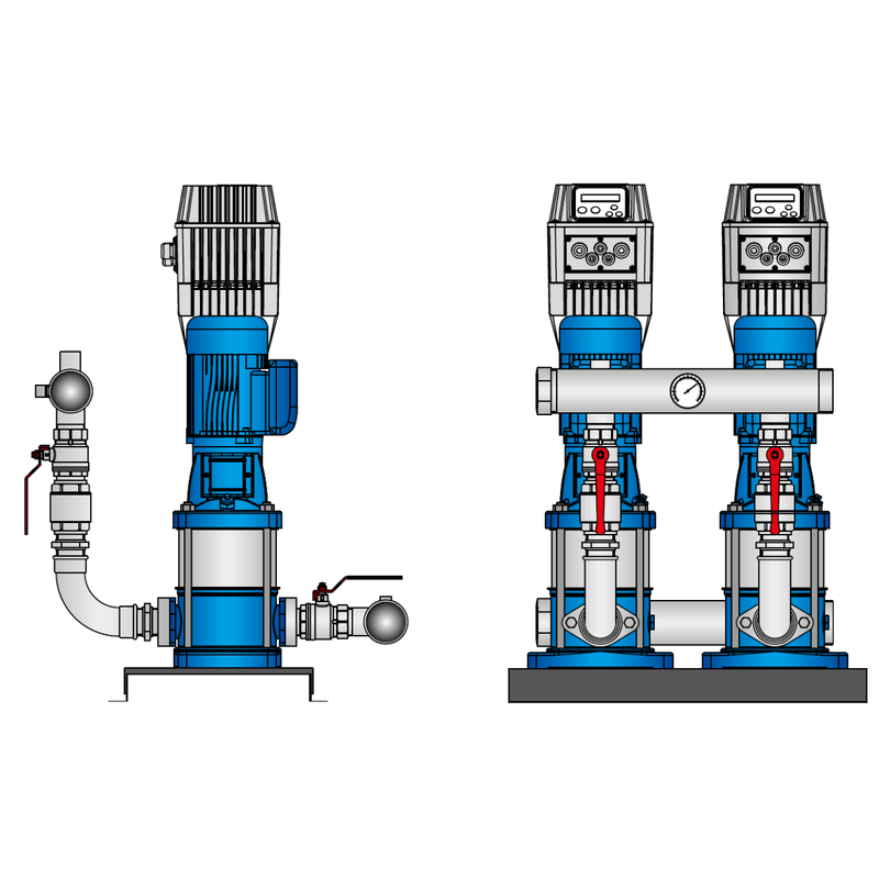 Vertical Booster – 2 Pumps