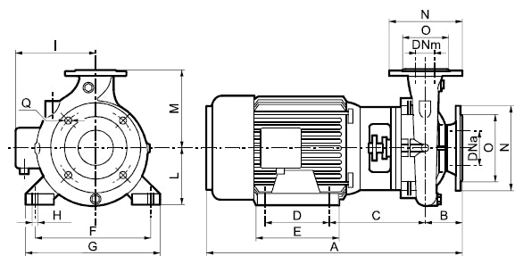 ROVATTI MEW 5.5/40BN – 5.5Hp (4kW) Horizontal Surface Pump