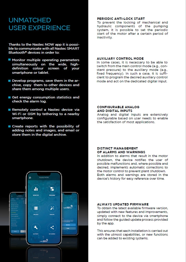 NASTEC MIDA 430-0110 Pump Inverter with Wall Mounting Kit