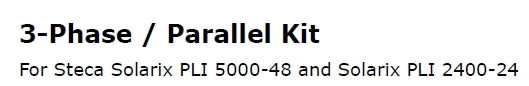 Steca Solarix PLI 3-Phase / Parallel Kit