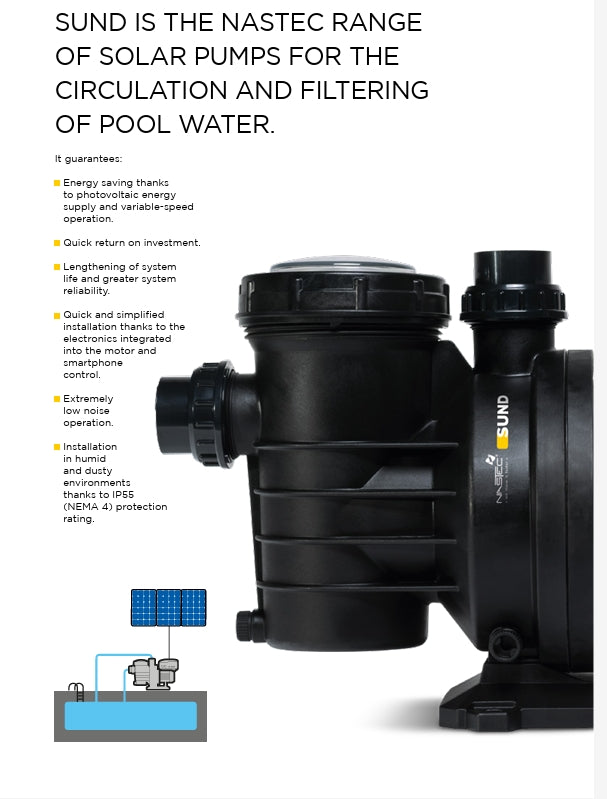 NASTEC SUND 50 – Solar Swimming Pool Pump