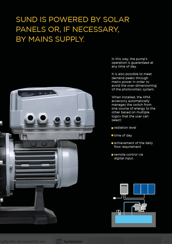 NASTEC SUND 50 – Solar Swimming Pool Pump