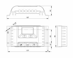 STECA PR2020 Solar Charge Controller 12/24V 20A