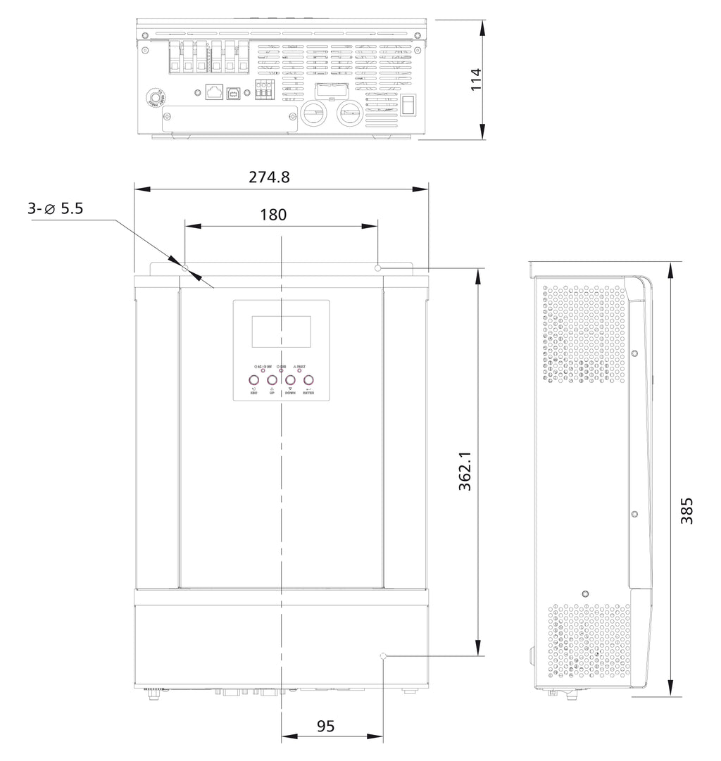 Steca Solarix PLI 5000-48 Solar Inverter Charger